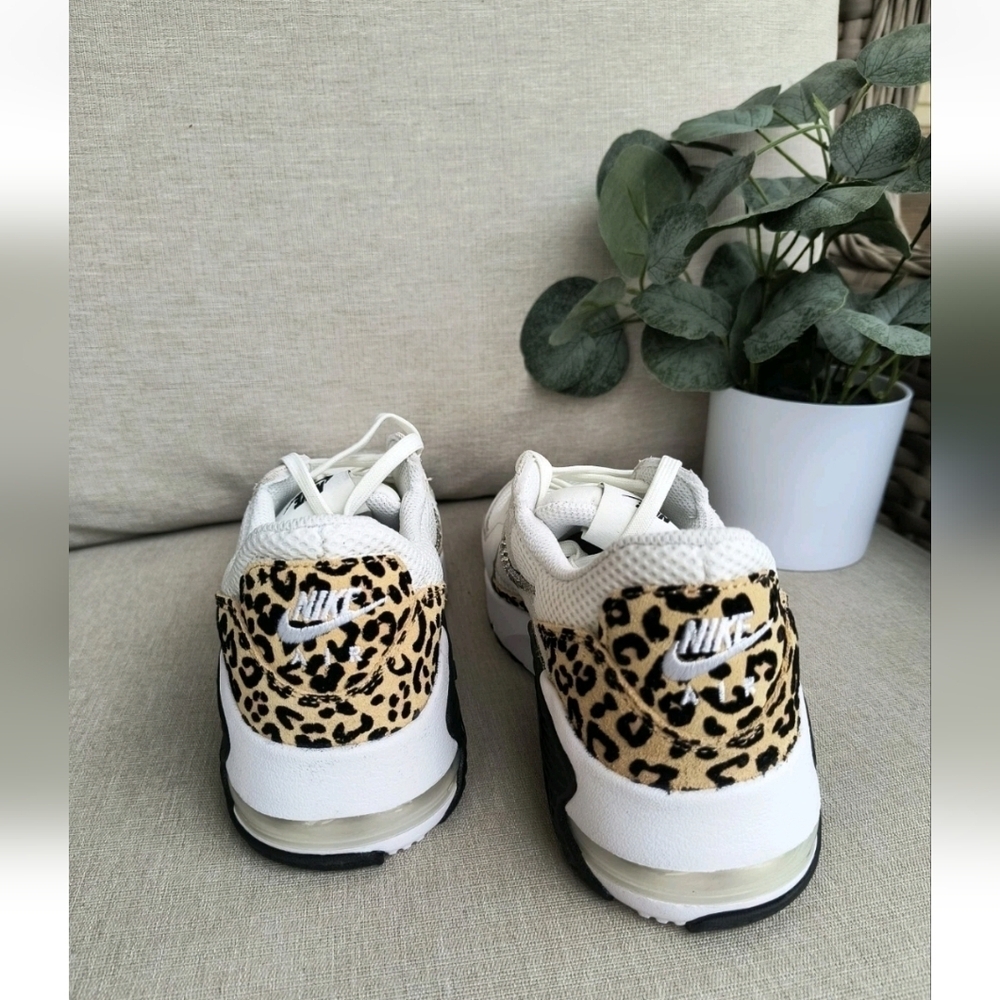 Bling Nike Air Max Excee Womens White Sneakers Shoes Leopard Print Customized - Picture 7 of 7